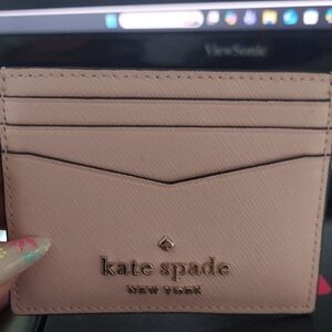 Kate Spade Blush Card Wallet NWOT